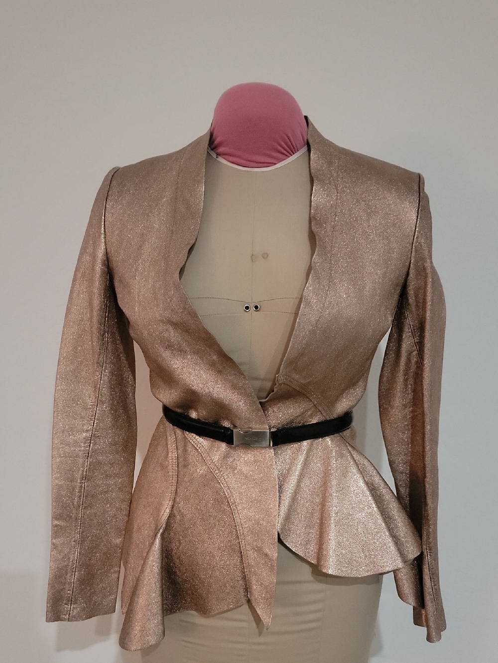 BLUR Metallic Gold Top